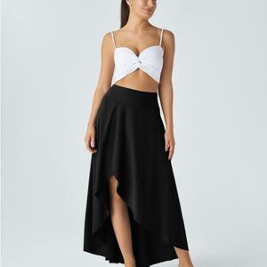HALARA Black High-Low Skirt